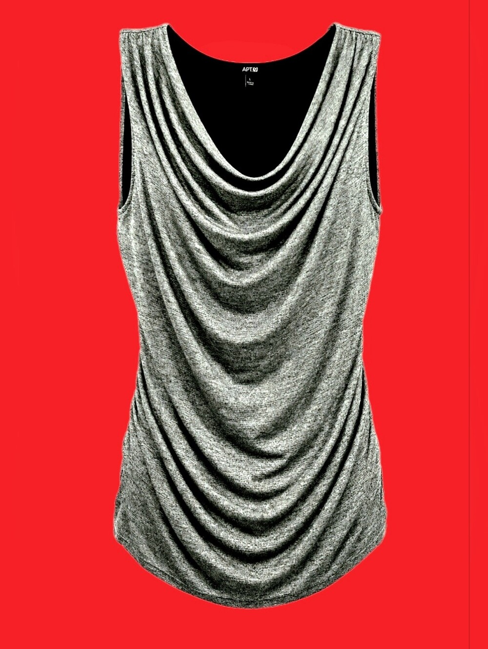 APT. 9 Silky Ruched-Side Top - Size: LG - EUC
